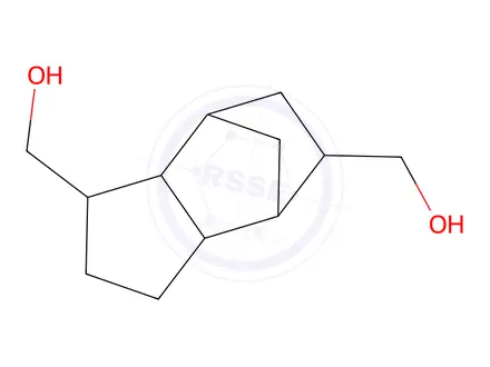 Chemical structure of 4,7-Methano-1H-indene-1,5-dimethanol, octahydro-