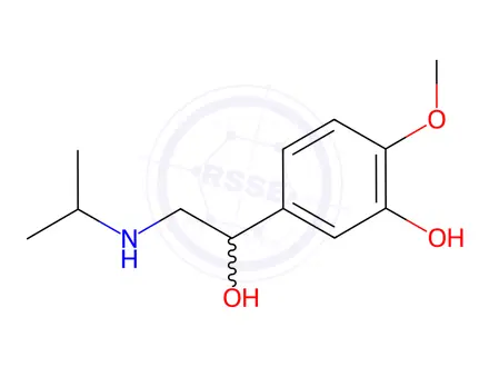 Chemical structure of Isoprenaline Hydrochloride Impurity 6