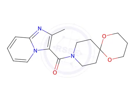 Chemical structure of (2-Methylimidazo[1,2-a]pyridin-3-yl)(1,5-dioxa-9-azaspiro[5.5]undecan-9-yl)methanone