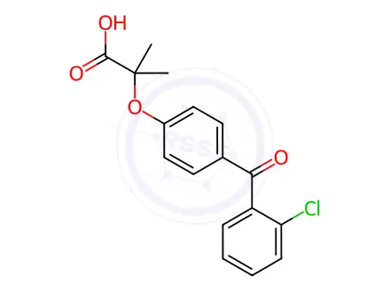Chemical structure of 2-Chloro Fenofibric Acid