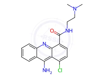 Chemical structure of 9-Amino-1-chloro-N-(2-(dimethylamino)ethyl)-4-acridinecarboxamide dihy drochloride
