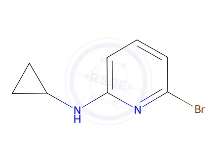Chemical structure of 6-Bromo-2-cyclopropylaminopyridine