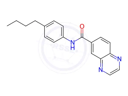 Chemical structure of N-(4-Butylphenyl)quinoxaline-6-carboxamide