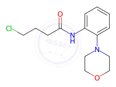Chemical structure of 4-chloro-N-(2-morpholinophenyl)butanamide