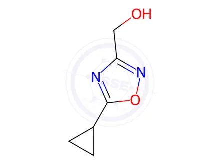 Chemical structure of (5-cyclopropyl-1,2,4-oxadiazol-3-yl)methanol