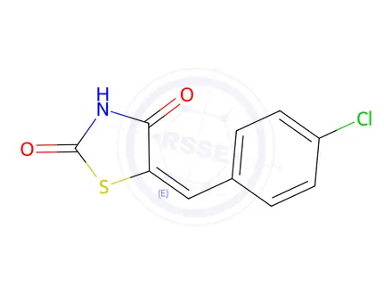 Chemical structure of 5-[(4-Chlorophenyl)methylene]-2,4-thiazolidinedione