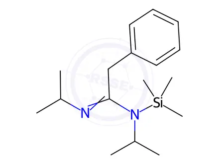 Chemical structure of N,N''-Diisopropyl-2-phenyl-N-(trimethylsilyl)acetimidamide