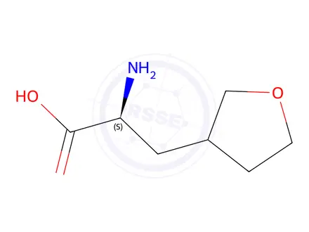 Chemical structure of 3-Furanpropanoic acid, α-aminotetrahydro-, (αS)-