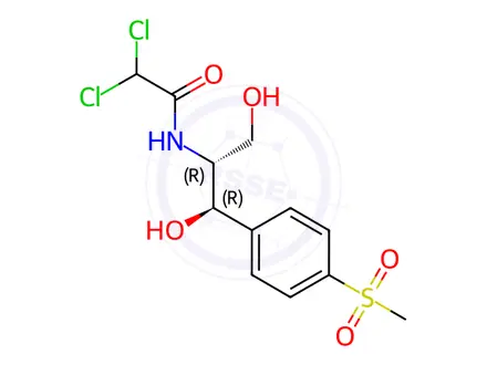 Chemical structure of Thiamphenicol