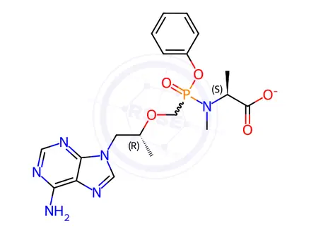 Chemical structure of Tenofovir alafenamide Methyl ester Impurity