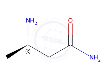 Chemical structure of (3R)-3-Aminobutanamide