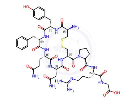 Chemical structure of Desmopressin Impurity 12