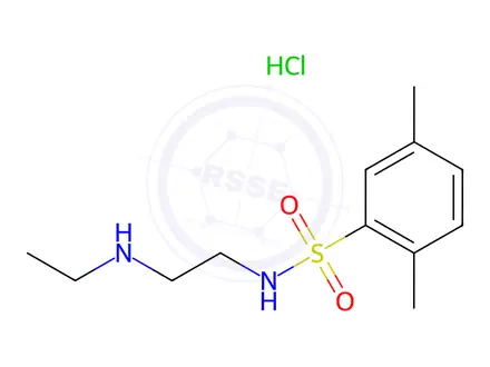 Chemical structure of N-(2-(ethylamino)ethyl)-2,5-dimethylbenzenesulfonamide hydrochloride