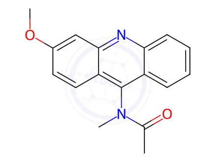 Chemical structure of N-(3-Methoxyacridin-9-yl)-N-methylacetamide