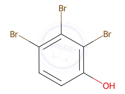 Chemical structure of 2,3,4-Tribromophenol