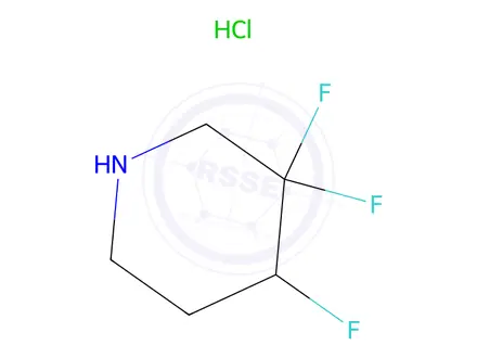 Chemical structure of 3,3,4-Trifluoropiperidine hydrochloride