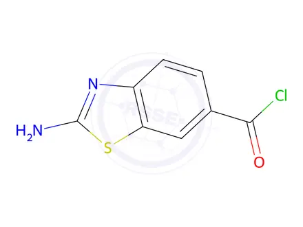 Chemical structure of 2-Aminobenzo[d]thiazole-6-carbonyl chloride