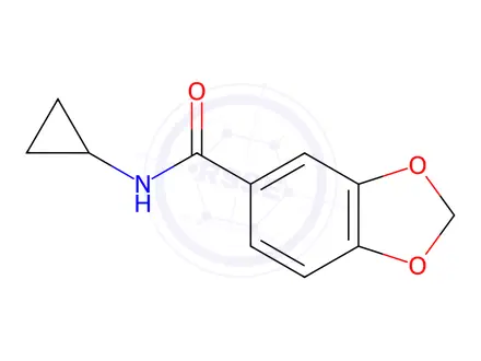 Chemical structure of n-Cyclopropyl-1,3-dioxaindane-5-carboxamide
