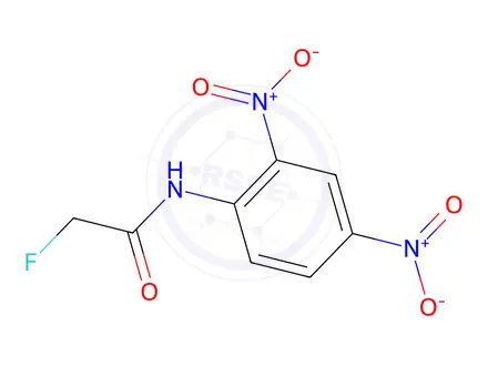 Chemical structure of 2',4'-Dinitro-2-fluoroacetanilide