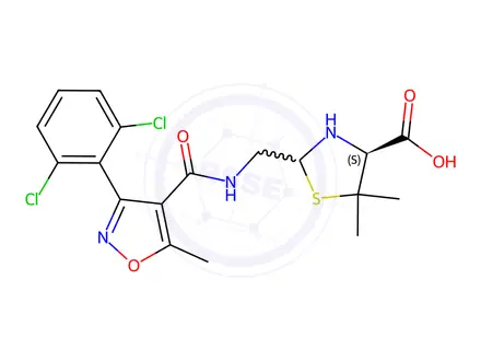 Chemical structure of Dicloxacillin USP Related Compound F