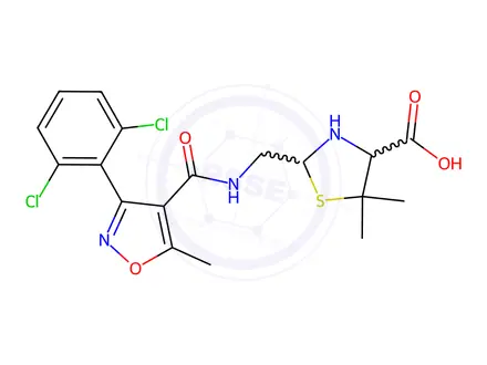 Chemical structure of Dicloxacillin Impurity 16