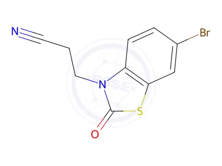 Chemical structure of 3-(6-Bromo-2-oxo-1,3-benzothiazol-3(2H)-yl)propanenitrile