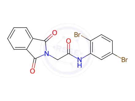 Chemical structure of N-(2,5-dibromophenyl)-2-(1,3-dioxoisoindolin-2-yl)acetamide