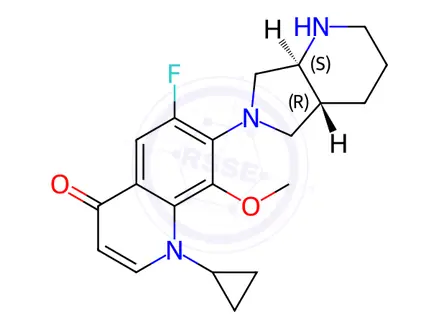 Chemical structure of Moxifloxacin Related Compound