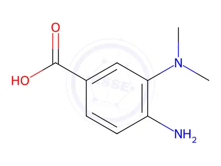 Chemical structure of 4-Amino-3-(dimethylamino)benzoic acid