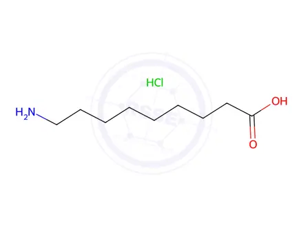 Chemical structure of 9-Aminononanoic acid hydrochloride