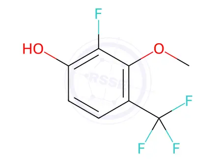Chemical structure of 2-Fluoro-3-methoxy-4-(trifluoromethyl)phenol