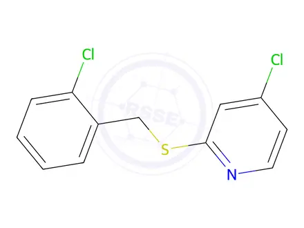 Chemical structure of 4-Chloro-2-((2-chlorobenzyl)thio)pyridine