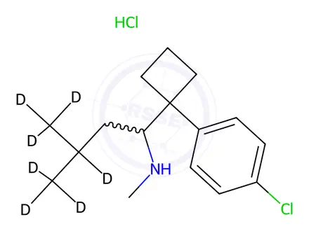 Chemical structure of Desmethyl Sibutramine-d7 Hydrochloride