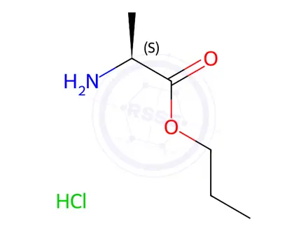Chemical structure of (S)-propyl 2-aminopropanoate hydrochloride