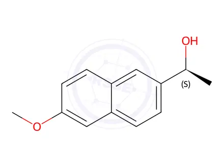 Chemical structure of (S)-(-)-1-(6-Methoxy-2-naphthyl)ethanol