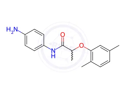 Chemical structure of N-(4-Aminophenyl)-2-(2,5-dimethylphenoxy)-propanamide