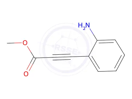 Chemical structure of methyl 3-(2-aminophenyl)prop-2-ynoate