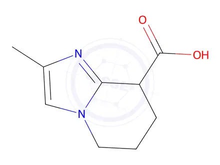 Chemical structure of 2-methyl-5,6,7,8-tetrahydroimidazo[1,2-a]pyridine-8-carboxylic acid