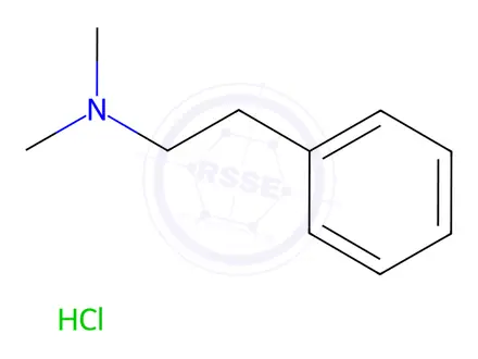Chemical structure of N,N-Dimethylbenzeneethanamine Hydrochloride
