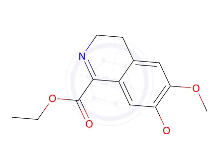 Chemical structure of Ethyl 6,7-dimethoxy-3,4-dihydroisoquinoline-1-carboxylate