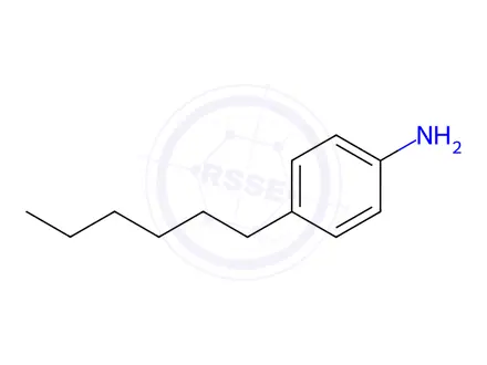 Chemical structure of 4-Hexylaniline