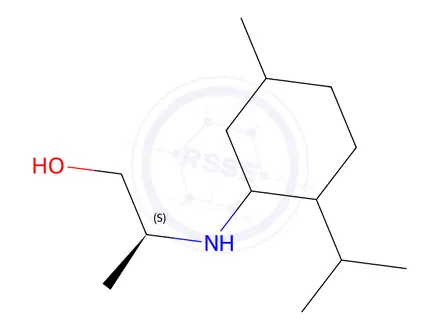 Chemical structure of (2S)-2-((2-isopropyl-5-methylcyclohexyl)amino)propan-1-ol