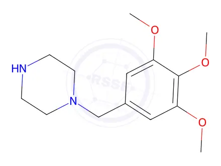 Chemical structure of Trimetazidine Hydrochloride Impurity 1 (Trimetazidine Dihydrochloride EP Impurity A)