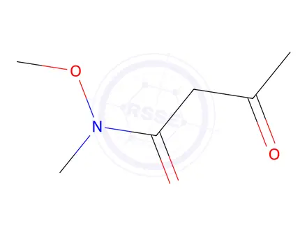 Chemical structure of BUTANAMIDE, N-METHOXY-N-METHYL-3-OXO-