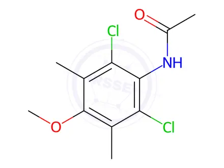 Chemical structure of N-(2,6-Dichloro-4-methoxy-3,5-dimethylphenyl)acetamide