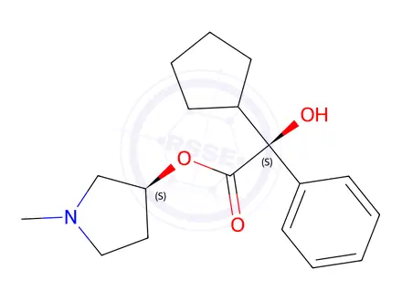 Chemical structure of Glycopyrrolate Impurity 46 Monomer