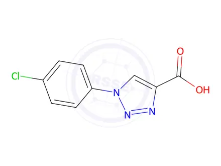 Chemical structure of 1-(4-Chlorophenyl)-1H-1,2,3-triazole-4-carboxylic acid