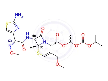 Chemical structure of Cefpodoxime proxetil EP Impurity C
