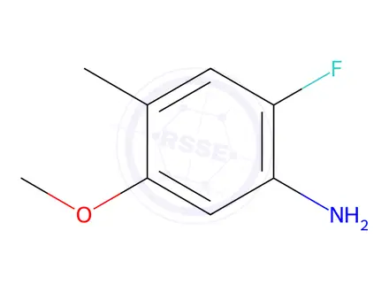 Chemical structure of 2-Fluoro-5-methoxy-4-methyl-phenylamine