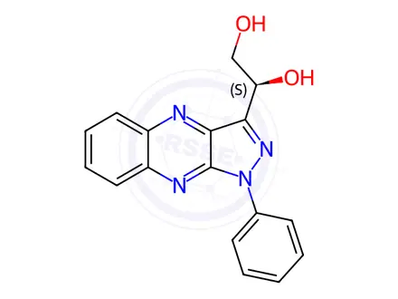 Chemical structure of (1S)-1-[1-Phenyl-1H-pyrazolo[3,4-b]quinoxalin-3-yl]-1,2-ethanediol